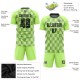 Custom Neon Green Black Third Sublimation Soccer Uniform Jersey Custom Neon Green Black Third Sublimation Soccer Uniform Jersey