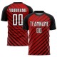 Custom Red White-Black Sublimation Soccer Uniform Jersey Custom Red White-Black Sublimation Soccer Uniform Jersey