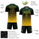 Custom Green Yellow Pinstripe Fade Fashion Sublimation Soccer Uniform Jersey Custom Green Yellow Pinstripe Fade Fashion Sublimation Soccer Uniform Jersey