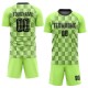 Custom Neon Green Black Third Sublimation Soccer Uniform Jersey Custom Neon Green Black Third Sublimation Soccer Uniform Jersey