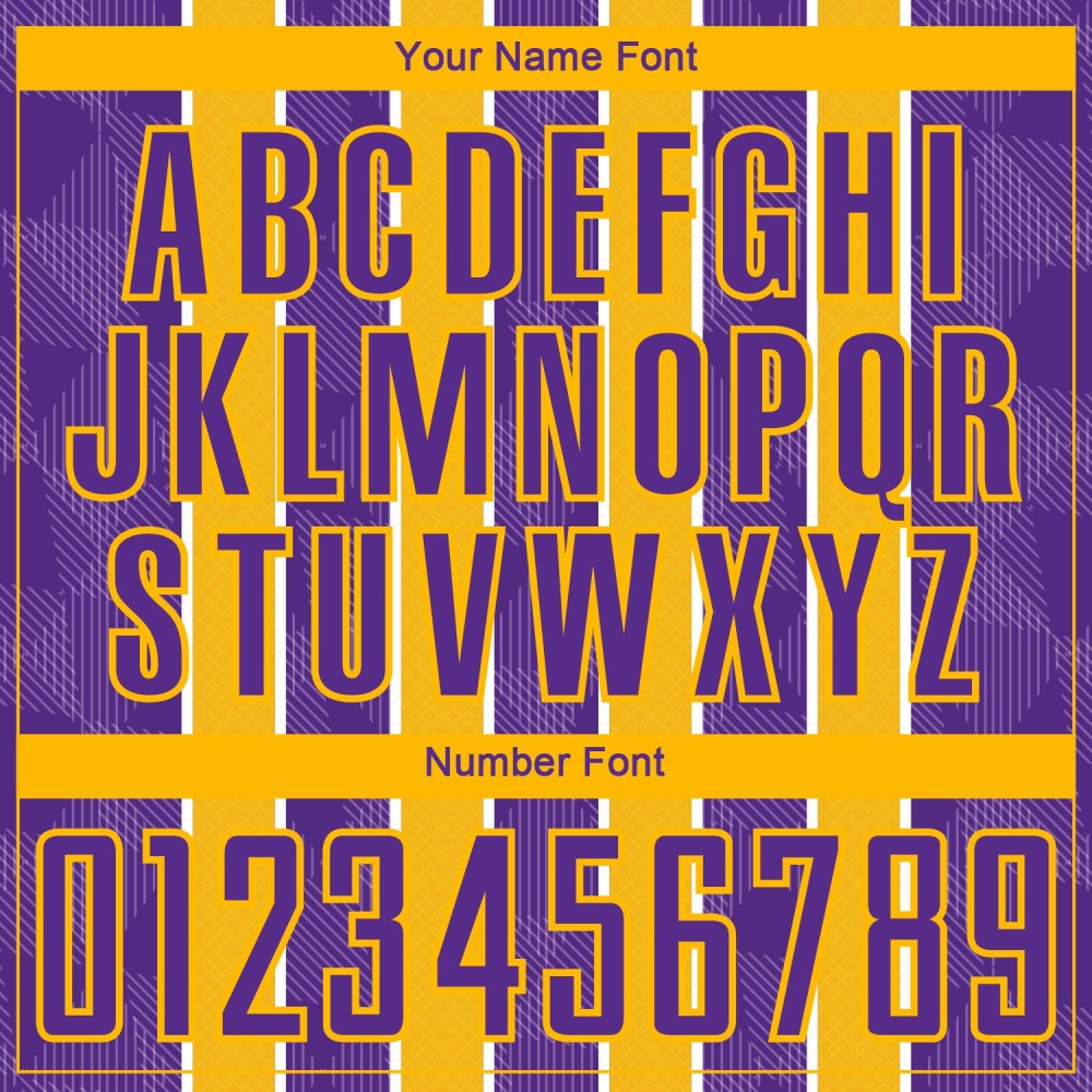 Custom Purple Gold-White Stripes Sublimation Soccer Uniform Jersey Custom Purple Gold-White Stripes Sublimation Soccer Uniform Jersey