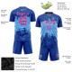 Custom Royal Pink-Light Blue Sublimation Soccer Uniform Jersey Custom Royal Pink-Light Blue Sublimation Soccer Uniform Jersey