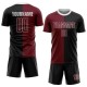 Custom Black Crimson-White Sublimation Split Fashion Soccer Uniform Jersey Custom Black Crimson-White Sublimation Split Fashion Soccer Uniform Jersey