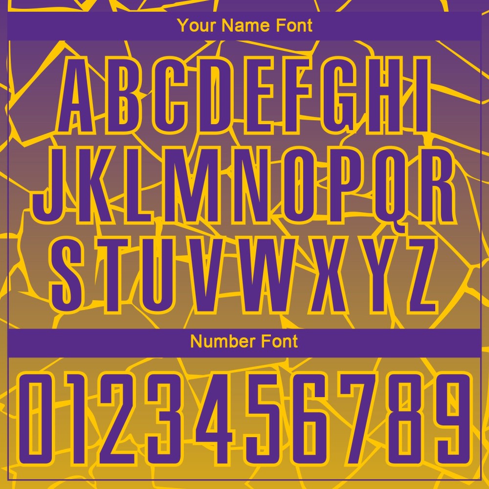 Custom Gold Purple Lines Sublimation Soccer Uniform Jersey