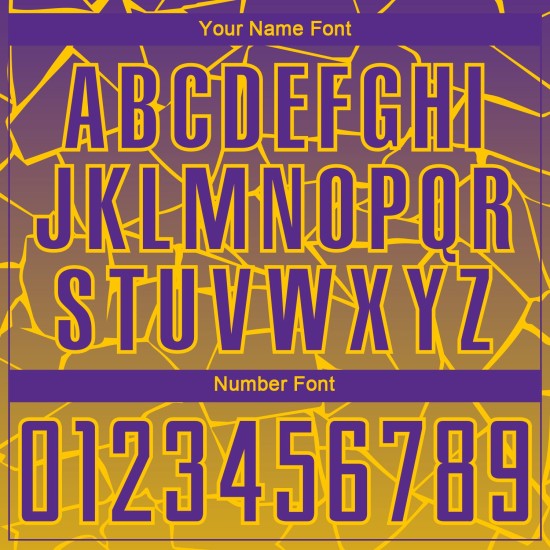Custom Gold Purple Lines Sublimation Soccer Uniform Jersey Custom Gold Purple Lines Sublimation Soccer Uniform Jersey