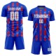 Custom Royal White-Red Home Sublimation Soccer Uniform Jersey Custom Royal White-Red Home Sublimation Soccer Uniform Jersey