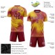 Custom Gold Crimson-White Sublimation Soccer Uniform Jersey Custom Gold Crimson-White Sublimation Soccer Uniform Jersey