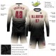 Custom Cream Crimson-Black Sublimation Long Sleeve Fade Fashion Soccer Uniform Jersey Custom Cream Crimson-Black Sublimation Long Sleeve Fade Fashion Soccer Uniform Jersey