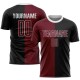 Custom Black Crimson-White Sublimation Split Fashion Soccer Uniform Jersey Custom Black Crimson-White Sublimation Split Fashion Soccer Uniform Jersey