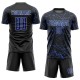 Custom Black Royal-White Sublimation Soccer Uniform Jersey Custom Black Royal-White Sublimation Soccer Uniform Jersey