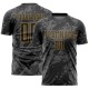Custom Black Gray-Old Gold Abstract Grunge Art Sublimation Soccer Uniform Jersey Custom Black Gray-Old Gold Abstract Grunge Art Sublimation Soccer Uniform Jersey