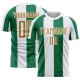 Custom White Old Gold-Kelly Green Sublimation Soccer Uniform Jersey Custom White Old Gold-Kelly Green Sublimation Soccer Uniform Jersey