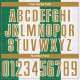 Custom White Old Gold-Kelly Green Sublimation Soccer Uniform Jersey Custom White Old Gold-Kelly Green Sublimation Soccer Uniform Jersey