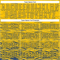 Custom Yellow Royal Sublimation Soccer Uniform Jersey Custom Yellow Royal Sublimation Soccer Uniform Jersey