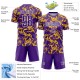 Custom Purple Gold-White Abstract Fluid Sublimation Soccer Uniform Jersey Custom Purple Gold-White Abstract Fluid Sublimation Soccer Uniform Jersey