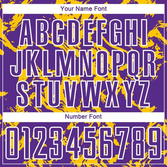 Custom Purple Gold-White Abstract Fluid Sublimation Soccer Uniform Jersey Custom Purple Gold-White Abstract Fluid Sublimation Soccer Uniform Jersey