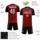 Custom Red White-Black Sublimation Soccer Uniform Jersey Custom Red White-Black Sublimation Soccer Uniform Jersey
