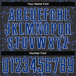 Custom Black Royal-White Sublimation Soccer Uniform Jersey