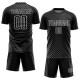 Custom Black White Geometric Shapes Sublimation Soccer Uniform Jersey Custom Black White Geometric Shapes Sublimation Soccer Uniform Jersey
