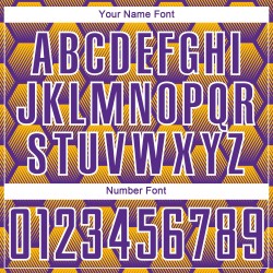 Custom Purple Gold-White Hexagons Pattern Sublimation Soccer Uniform Jersey Custom Purple Gold-White Hexagons Pattern Sublimation Soccer Uniform Jersey