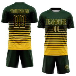 Custom Green Yellow Pinstripe Fade Fashion Sublimation Soccer Uniform Jersey Custom Green Yellow Pinstripe Fade Fashion Sublimation Soccer Uniform Jersey