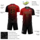 Custom Red Black-Old Gold Sublimation Soccer Uniform Jersey Custom Red Black-Old Gold Sublimation Soccer Uniform Jersey