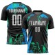Custom Black White-Light Blue Sublimation Soccer Uniform Jersey Custom Black White-Light Blue Sublimation Soccer Uniform Jersey