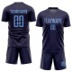 Custom Purple Light Blue Sublimation Soccer Uniform Jersey Custom Purple Light Blue Sublimation Soccer Uniform Jersey