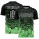 Custom Black Pea Green-White Line Sublimation Soccer Uniform Jersey Custom Black Pea Green-White Line Sublimation Soccer Uniform Jersey