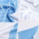 Custom Black Lakes Blue-White Splash Sublimation Soccer Uniform Jersey Custom Black Lakes Blue-White Splash Sublimation Soccer Uniform Jersey